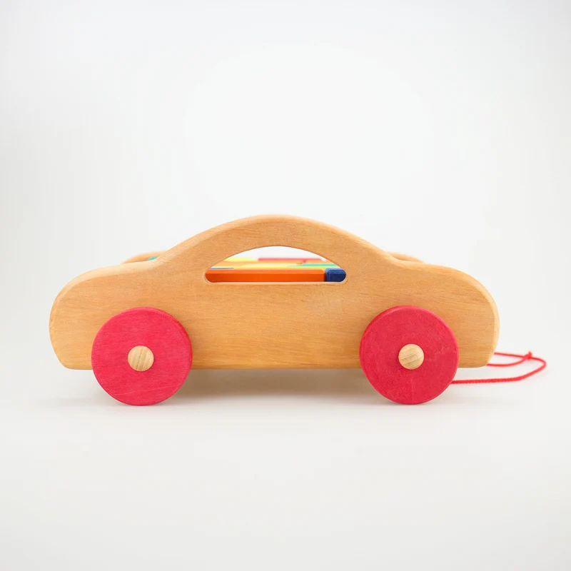 Glückskäfer Bauwagen mit 17 Spielklötzchen