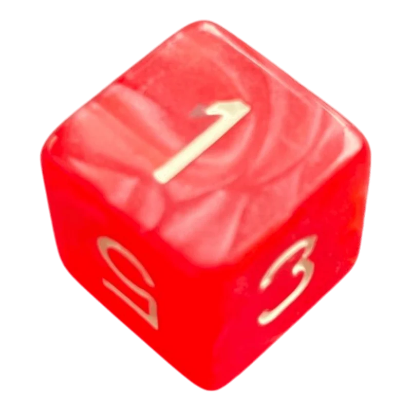Perlmutt W6 rot/weiß