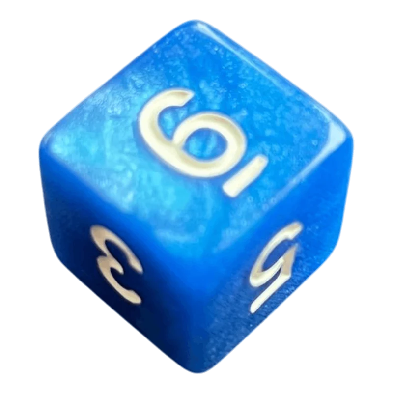Perlmutt W6 blau/weiß