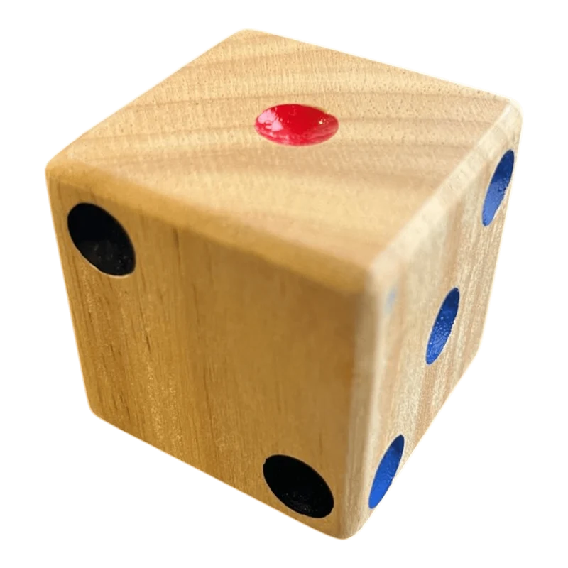 Holzwürfel 40mm bunte Pins