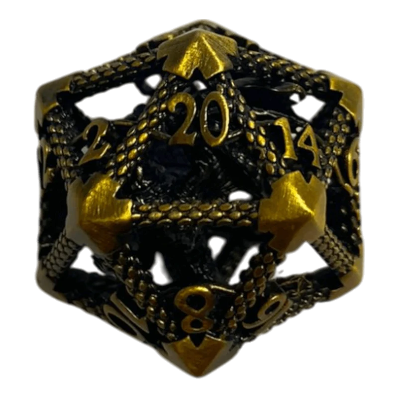 W20 Drachenwürfel Bronze - 18mm