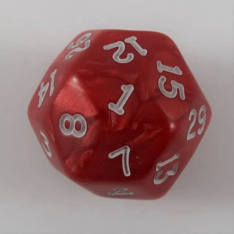 Chessex W30 Marbleized Red