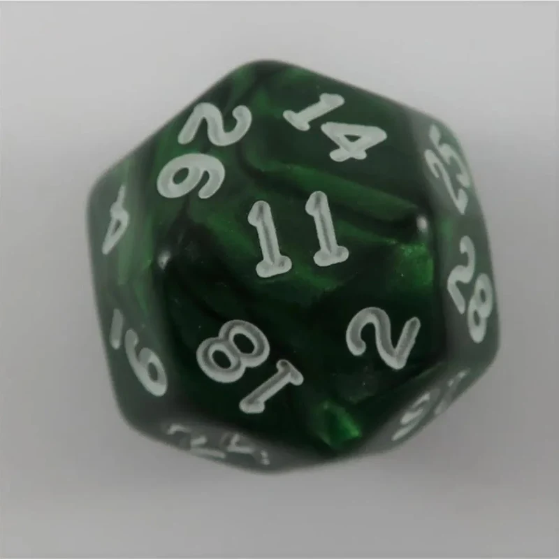 Chessex W30 Marbleized Green