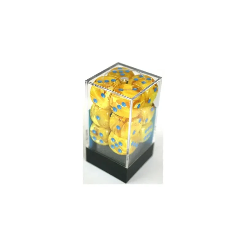 Chessex Vortex Yellow/Blue W6 16mm Set