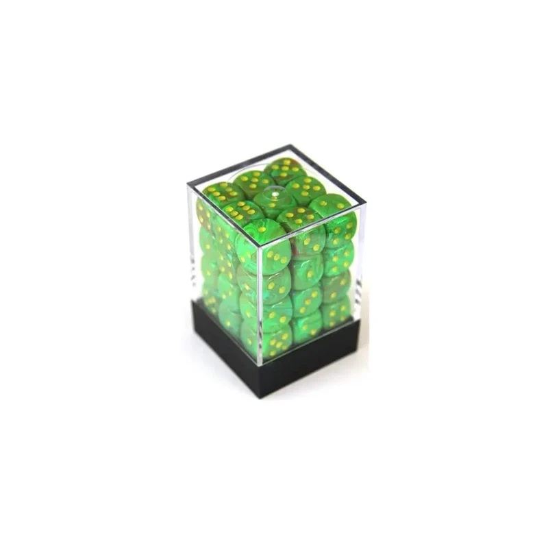Chessex Vortex Slime/yellow W6 12mm Set