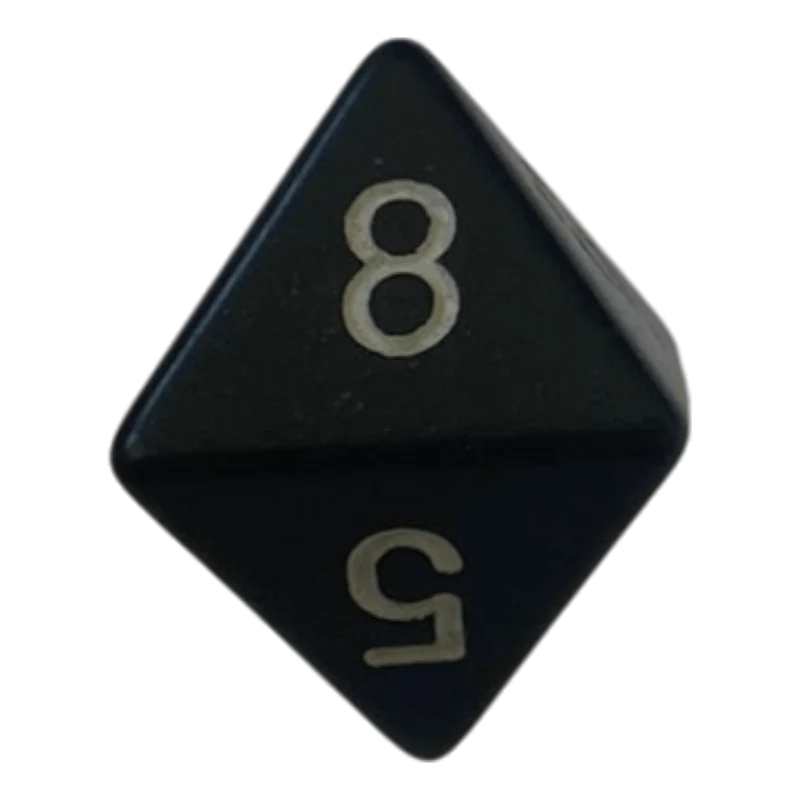 Chessex Opaque Black/White W8