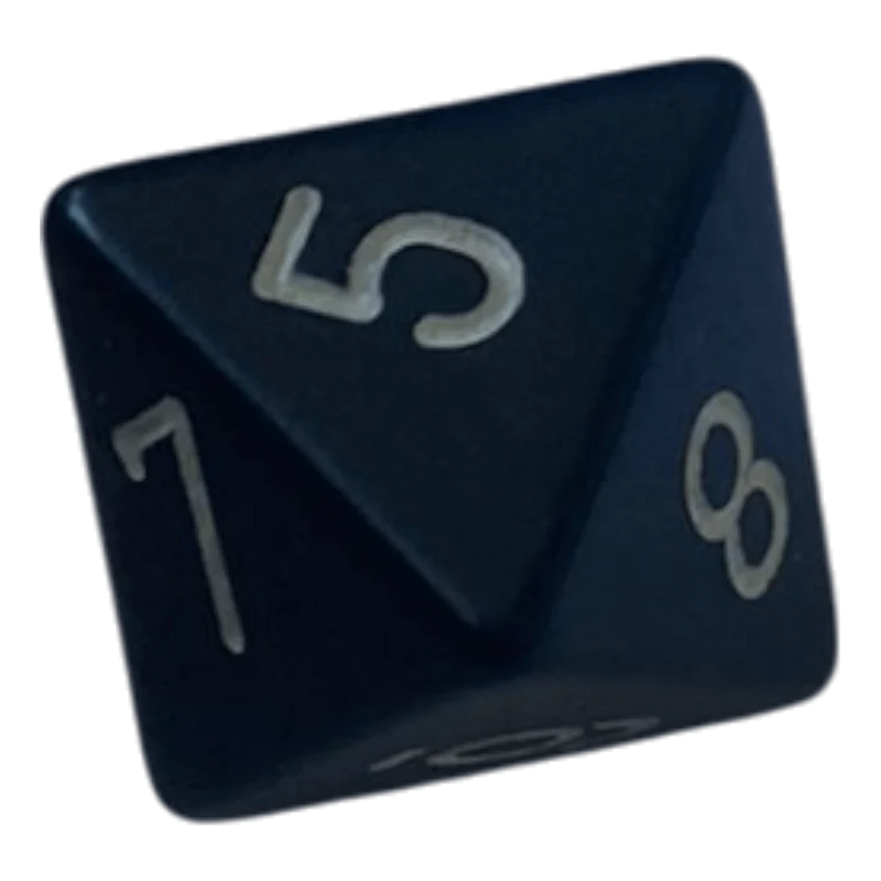 Chessex Opaque Black/White W8