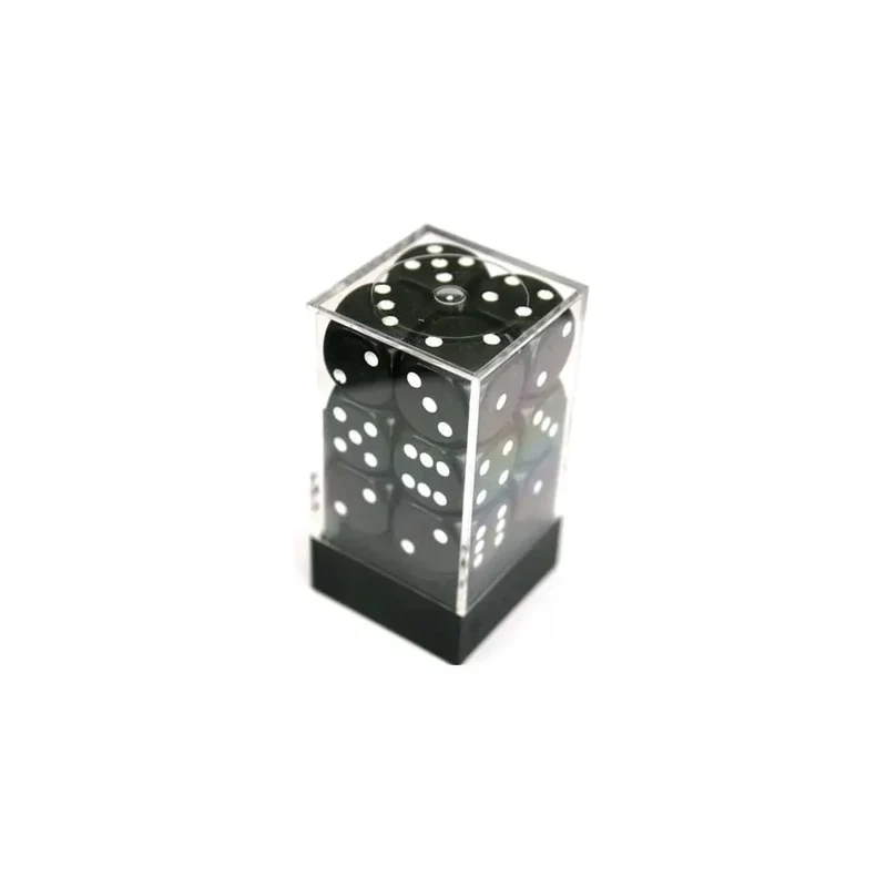 Chessex Opaque Black/White W6 16mm Set