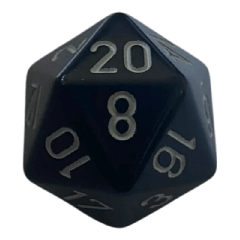 Chessex Opaque Black/White W20