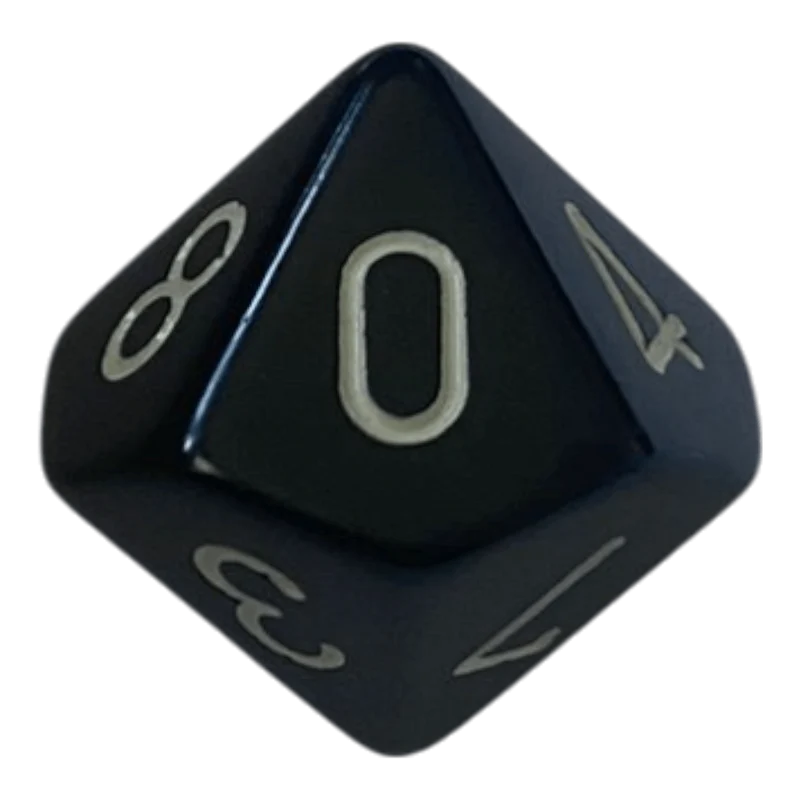 Chessex Opaque Black/White W10