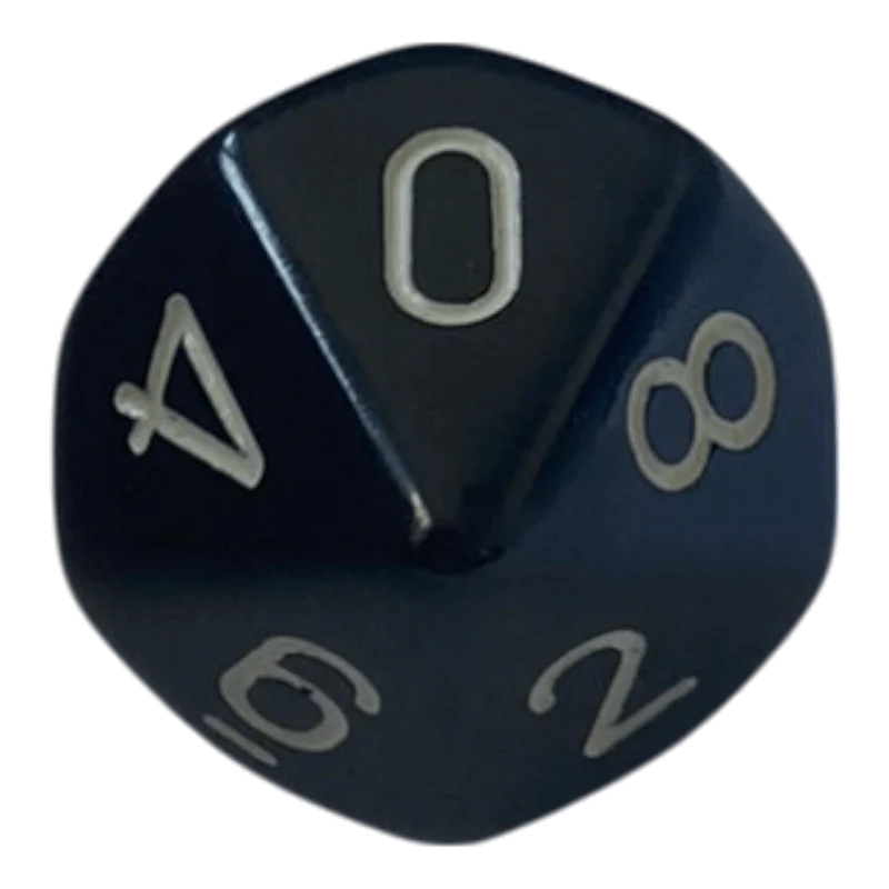 Chessex Opaque Black/White W10