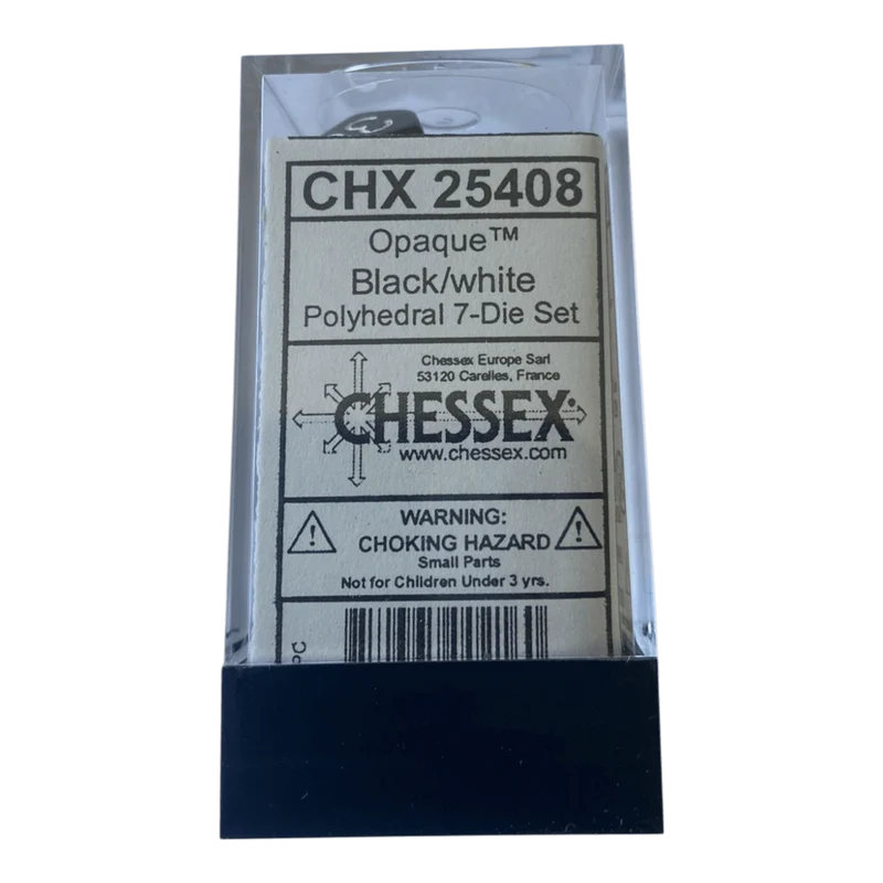 Chessex Opaque Black/White Set