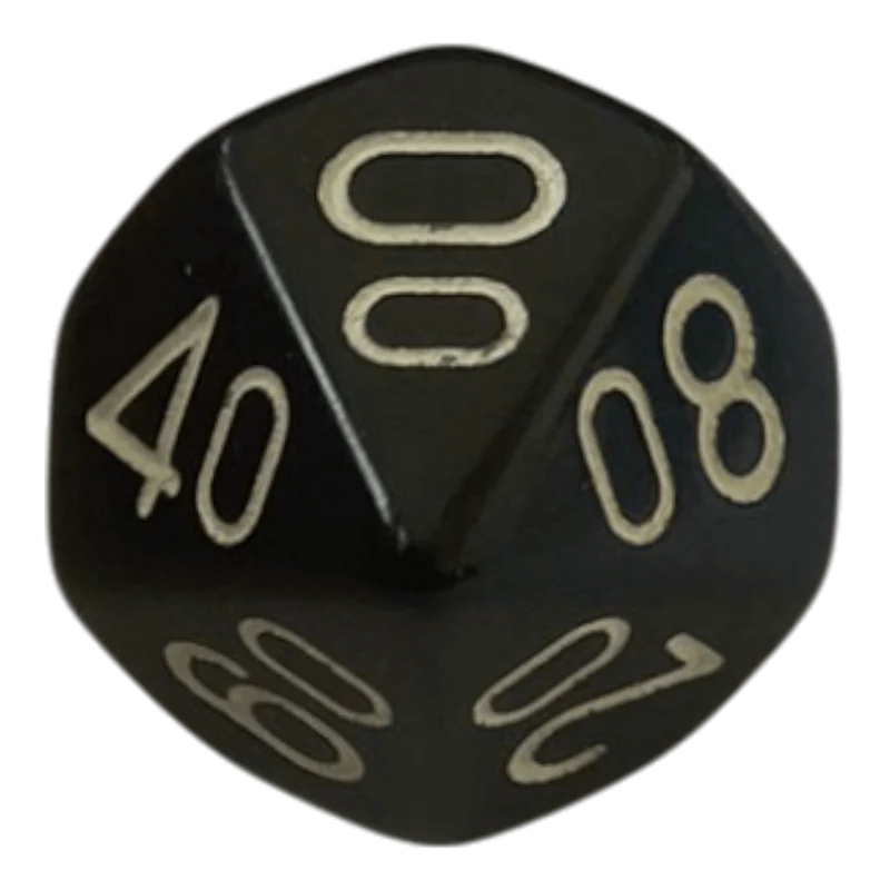 Chessex Opaque Black/White W10-0