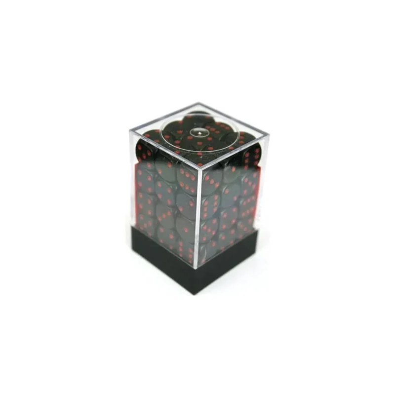 Chessex Opaque Black/Red W6 12mm Set