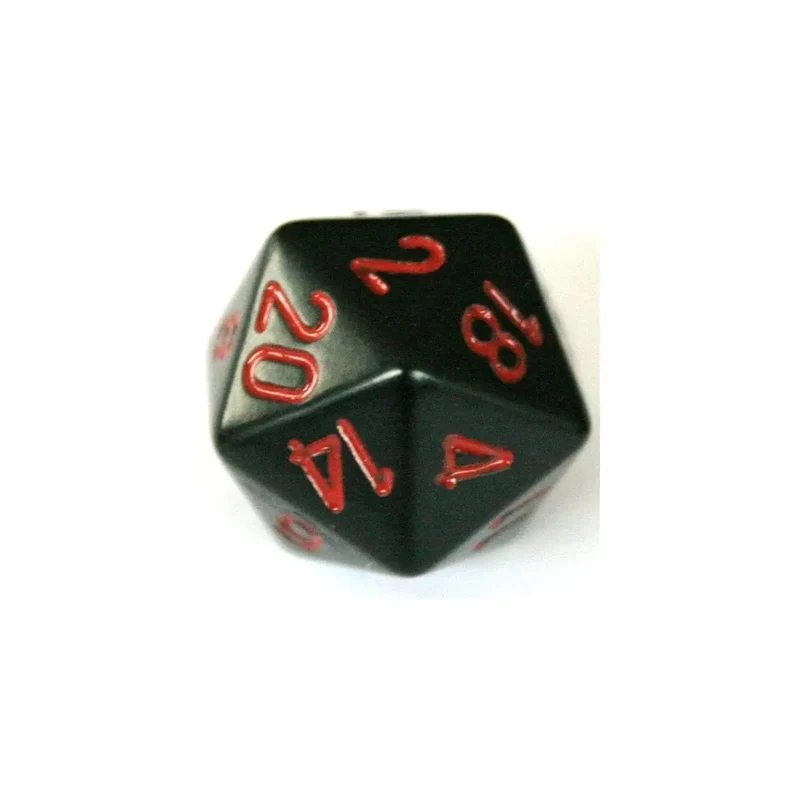 Chessex Opaque Black/Red W20