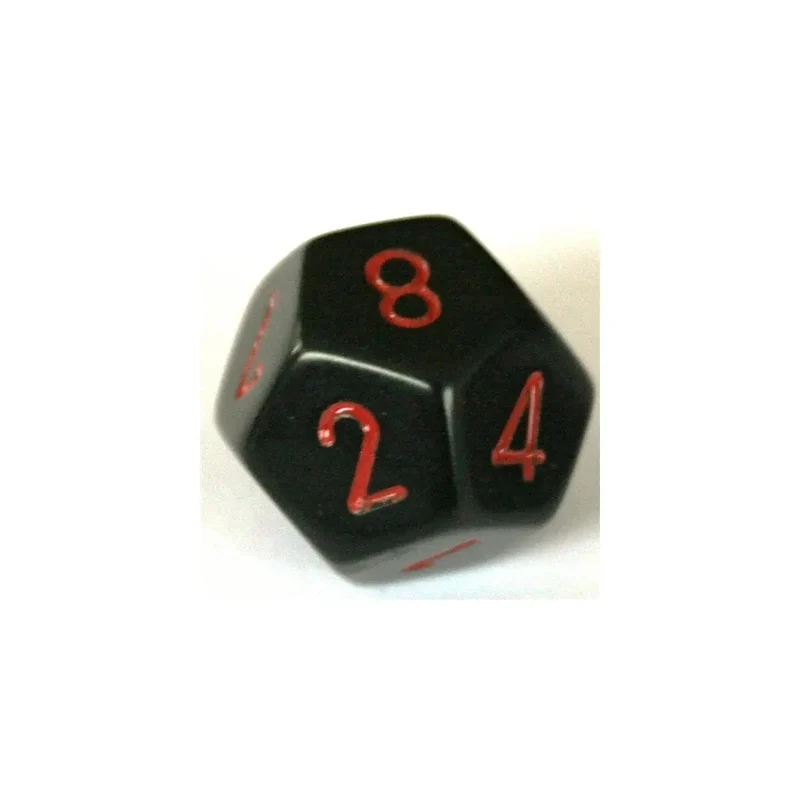 Chessex Opaque Black/Red W12