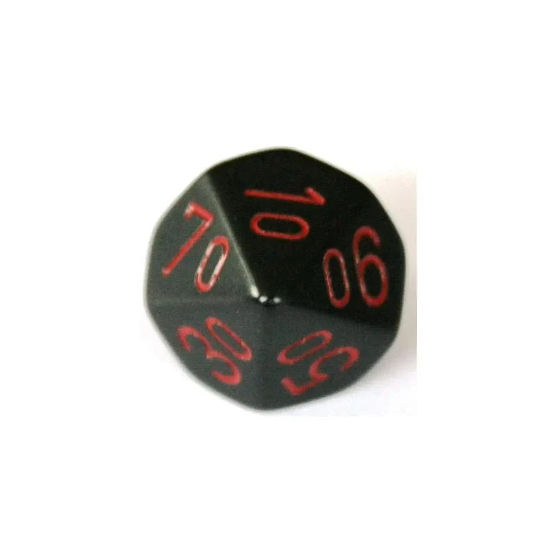 Chessex Opaque Black/Red W10-0