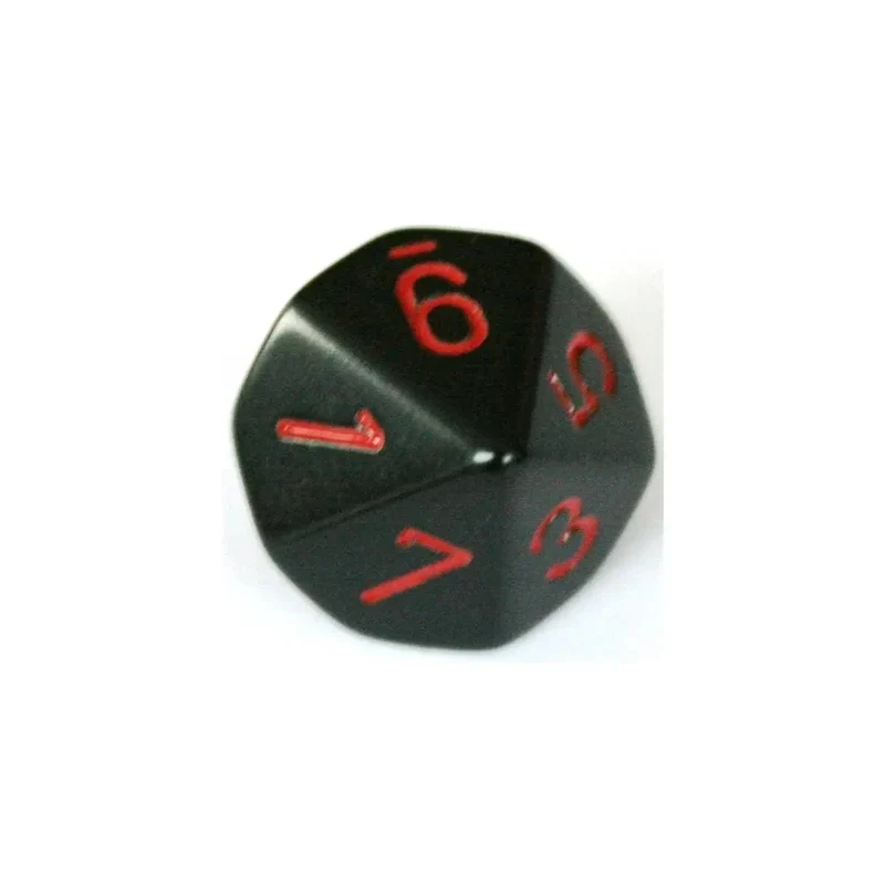 Chessex Opaque Black/Red W10