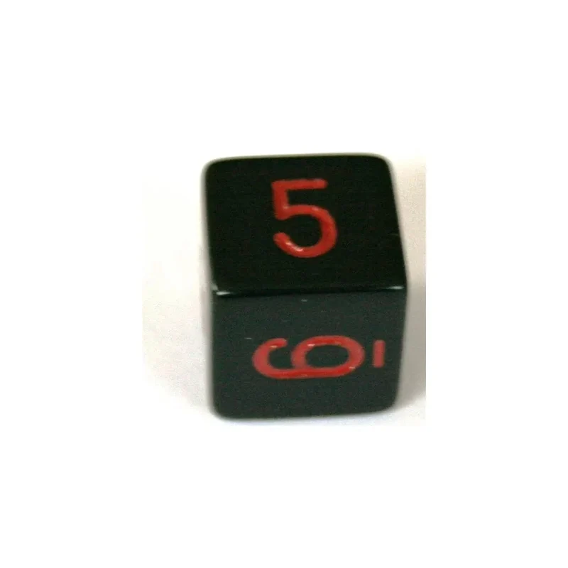 Chessex Opaque Black/Red W6