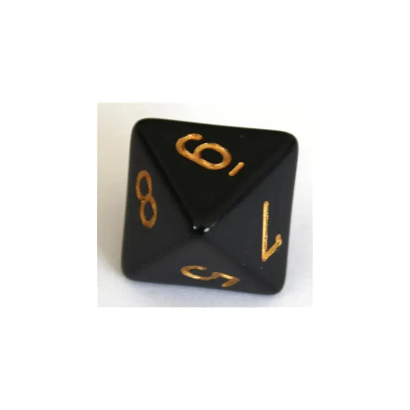 Chessex Opaque Black/Gold W8