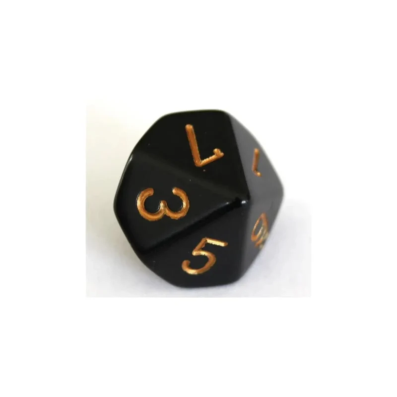 Chessex Opaque Black/Gold W10