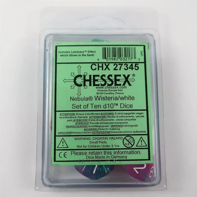 Chessex Nebula Wisteria 10 x W10 Set