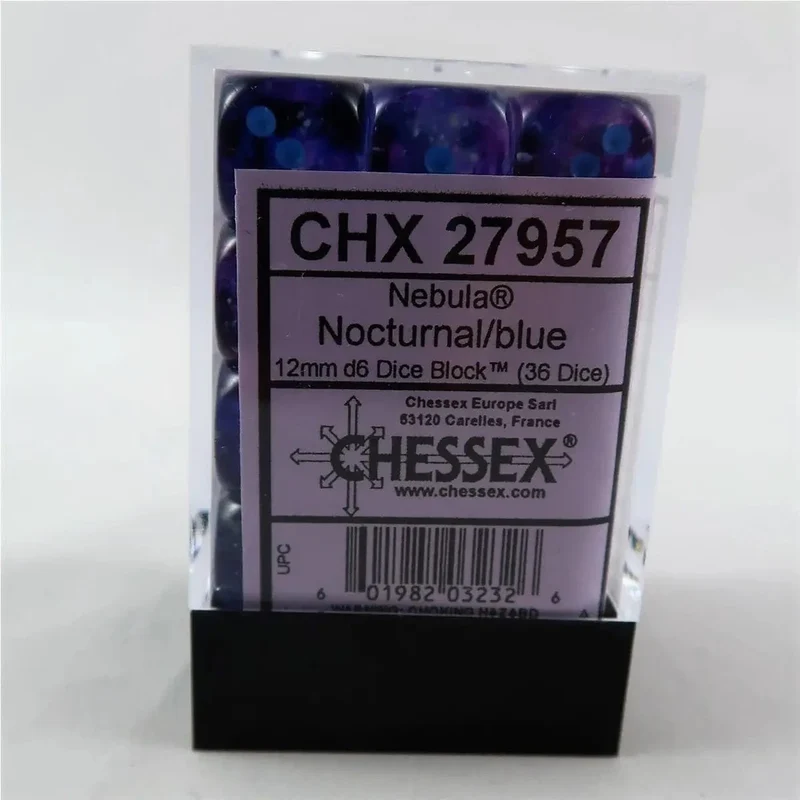 Chessex Nebula Nocturnal W6 12mm Set