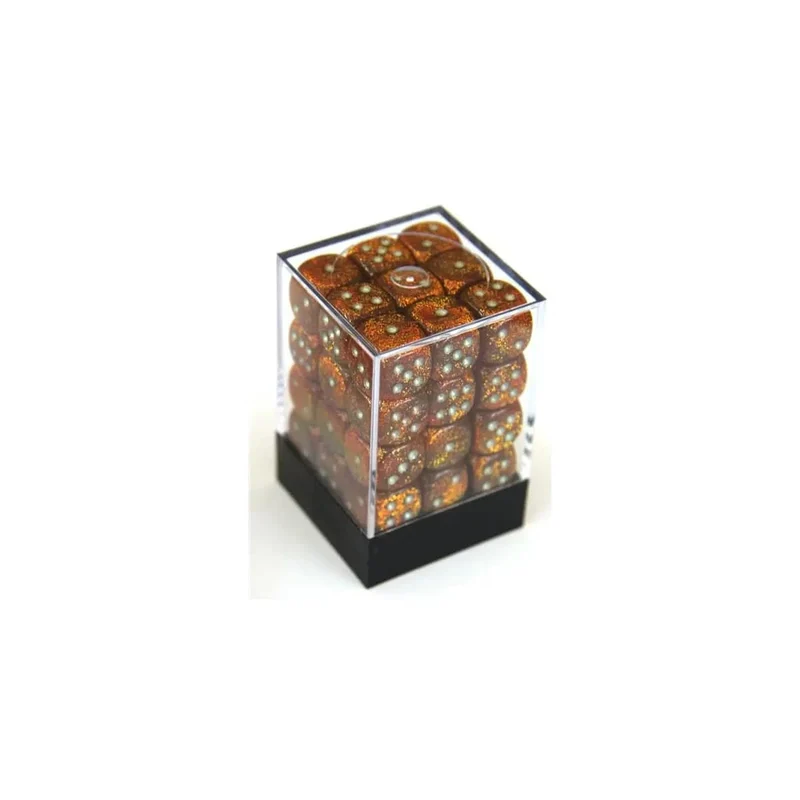 Chessex Glitter gold/silver W6 12mm Set