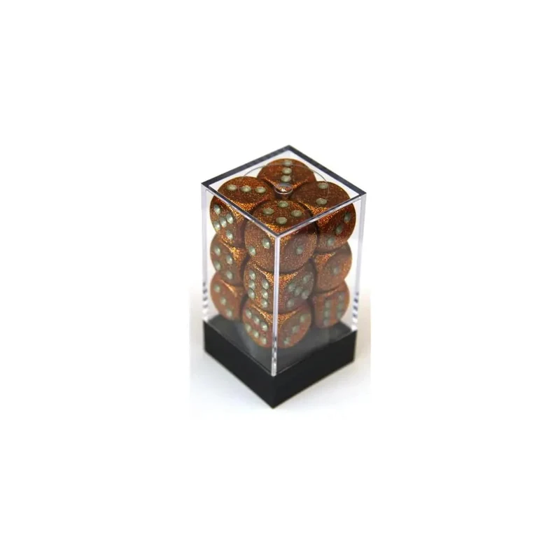 Chessex Glitter gold/silver W6 16mm Set