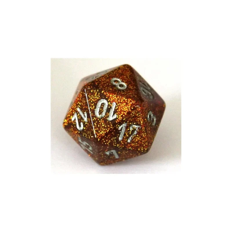 Chessex Glitter gold/silver W20