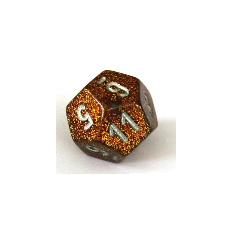 Chessex Glitter gold/silver W12
