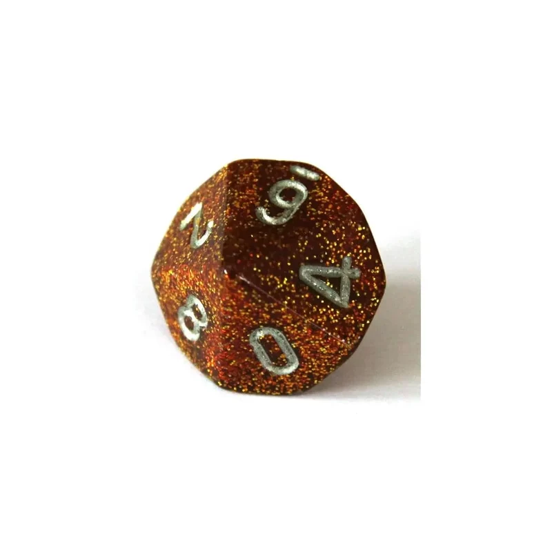 Chessex Glitter gold/silver W10