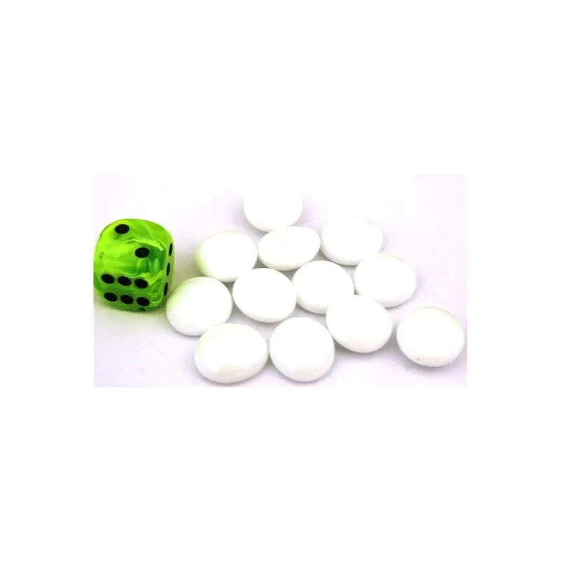 Chessex Glasspielsteine White