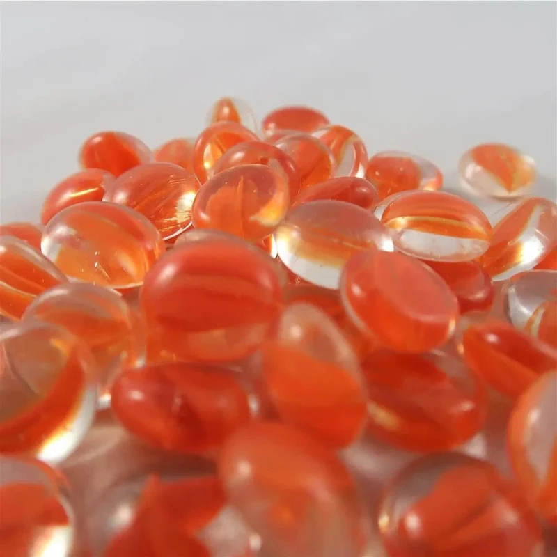 Chessex Glasspielsteine Orange Catseye