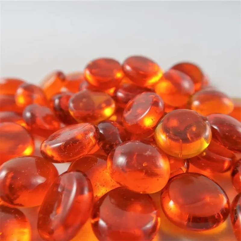 Chessex Glasspielsteine Orange
