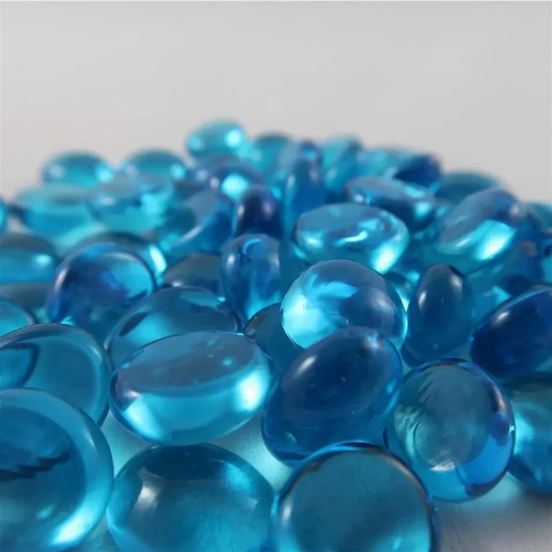 Chessex Glasspielsteine Light Blue