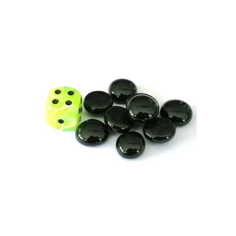 Chessex Glasspielsteine Black