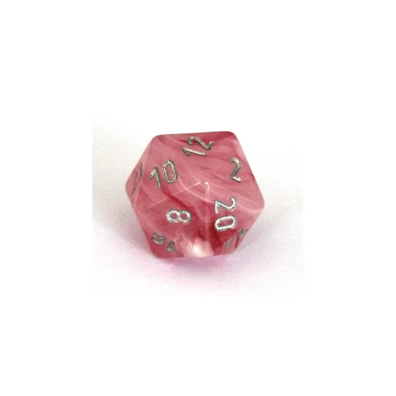 Chessex Ghostly Glow Pink/silver W20