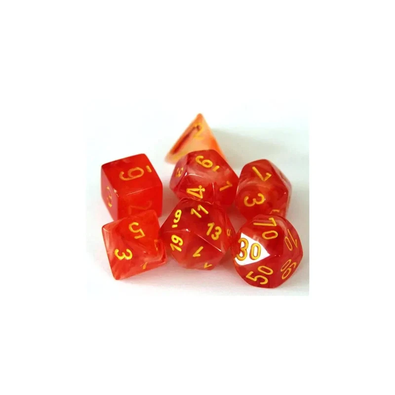 Chessex Ghostly Glow Orange/yellow Set