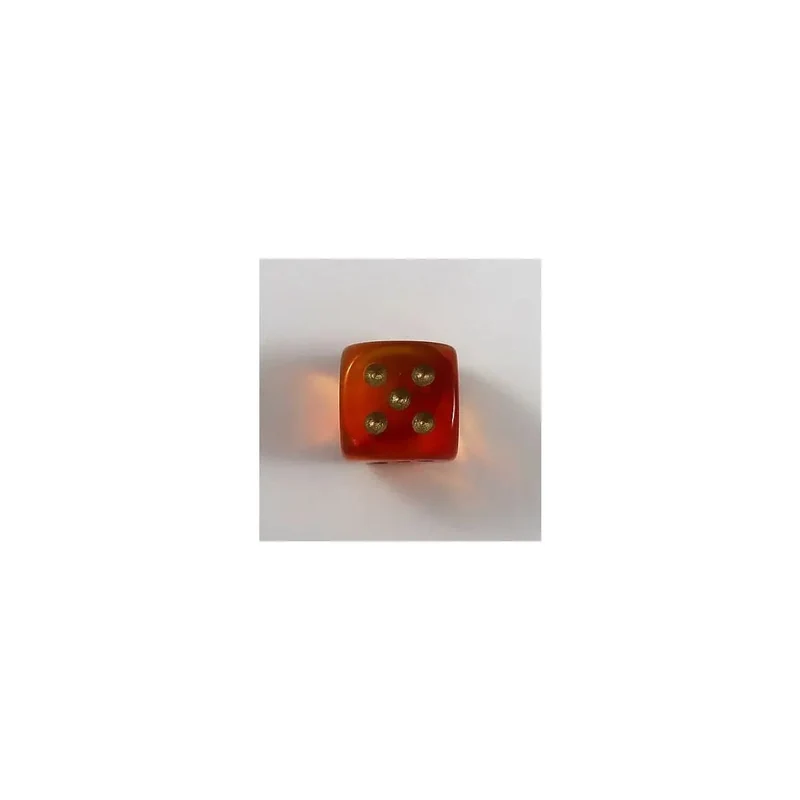 Chessex Gemini translucent red-yellow/gold W6 12mm