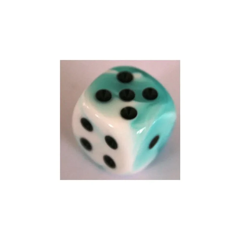 Chessex Gemini Teal-White W6 12mm