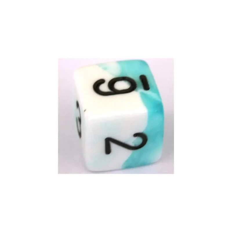 Chessex Gemini Teal-White W6