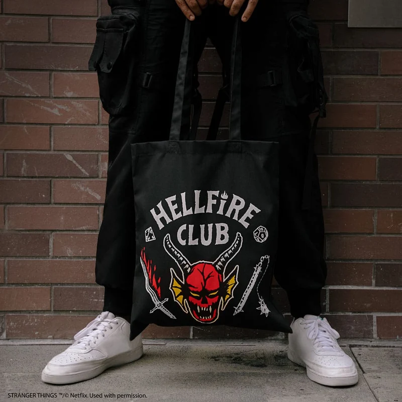 Stranger Things – Hellfire Club Tragetasche (Black)