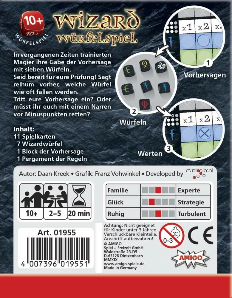 Wizard Würfelspiel – Vorhersagespiel