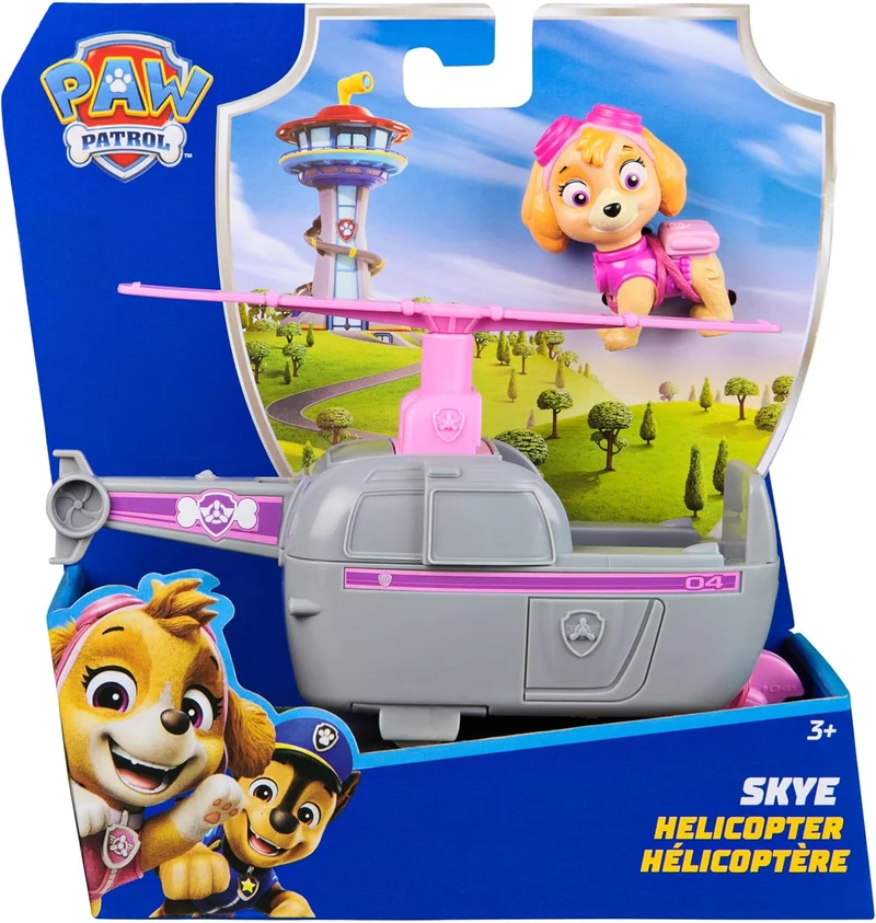 PAW PATROL, Helikopter mit Skye Spielfigur