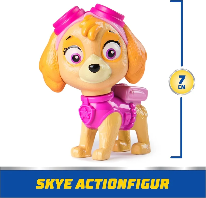 PAW PATROL, Helikopter mit Skye Spielfigur
