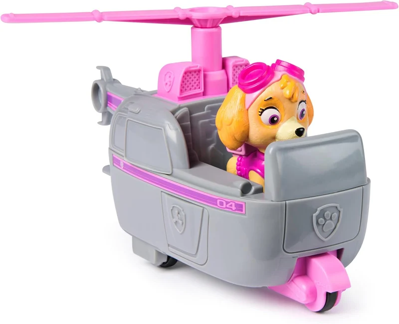 PAW PATROL, Helikopter mit Skye Spielfigur