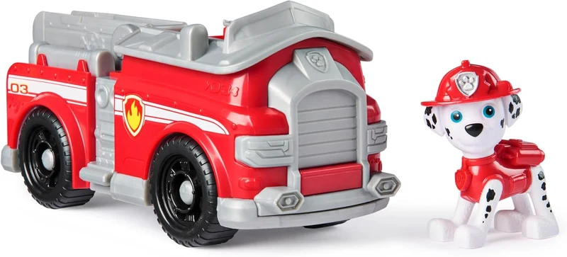 PAW PATROL, Feuerwehrauto mit Marshall Spielfigur