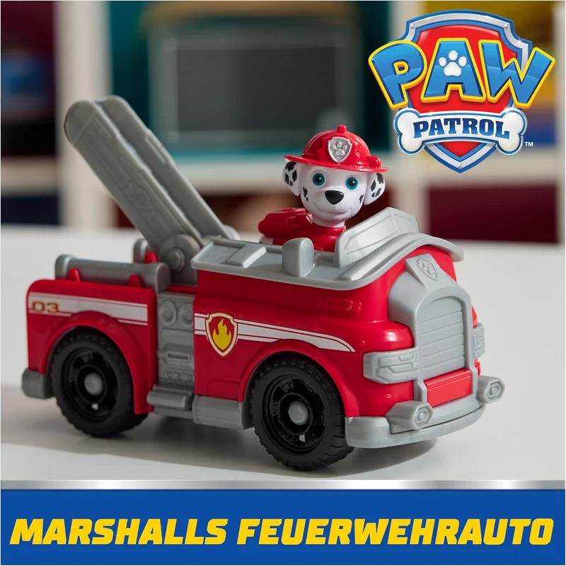 PAW PATROL, Feuerwehrauto mit Marshall Spielfigur