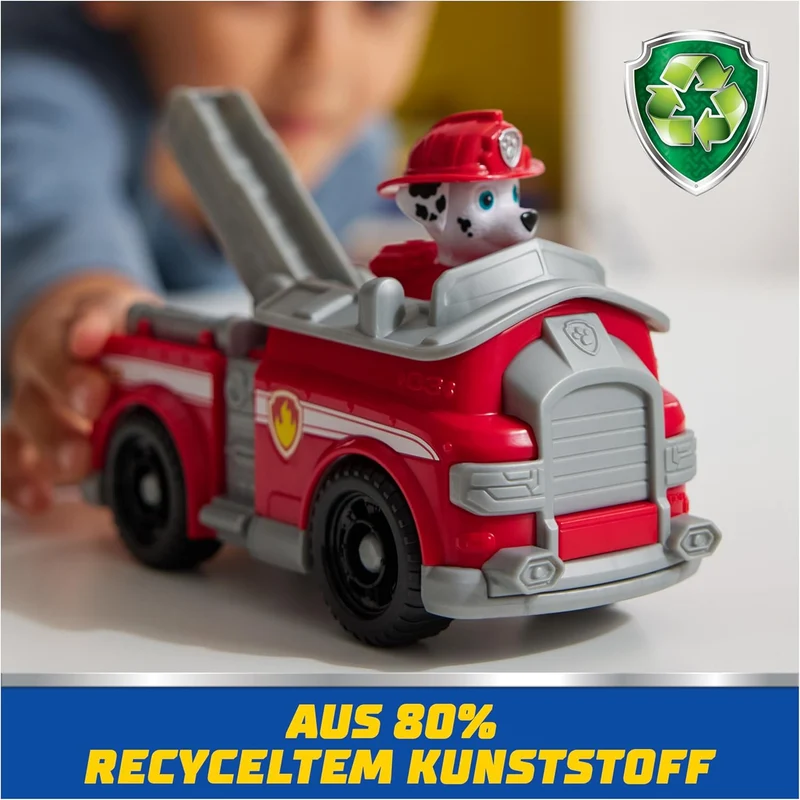 PAW PATROL, Feuerwehrauto mit Marshall Spielfigur